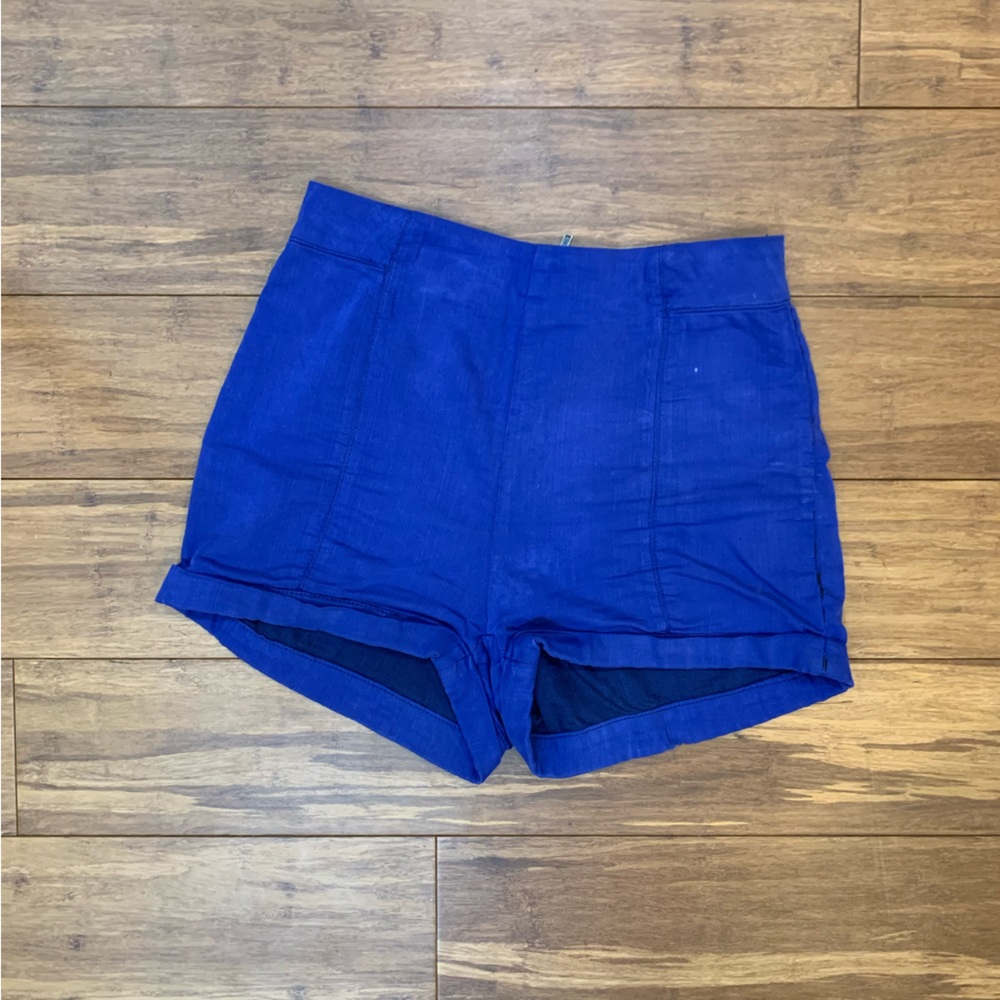 SOLD—Urban Outiftters Royal Blue High Waisted Shorts
